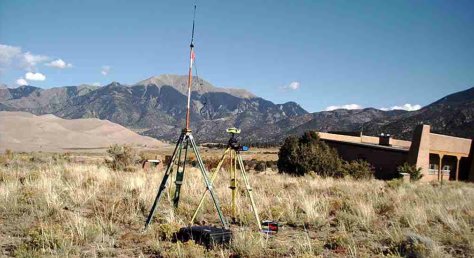 Outside at the Great National Sand Dunes, San Luis Valley - Colorado Surveying Scenery